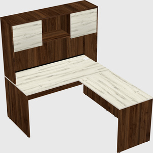 L-shaped office desk