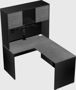 L-shaped office desk