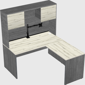 L-shaped office desk