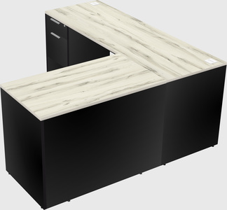 L-shaped office desk