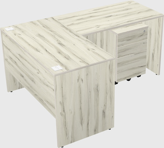 L-shaped office desk