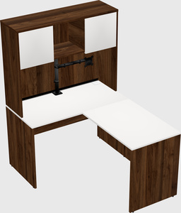 L-shaped office desk