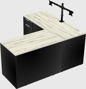 L-shaped office desk