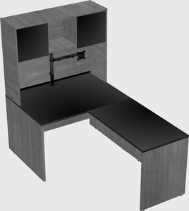 L-shaped office desk