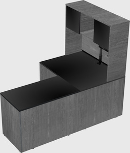 L-shaped office desk