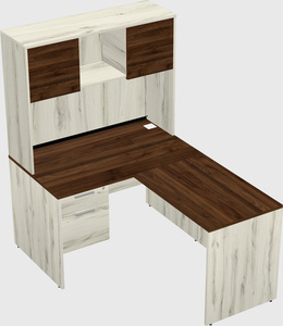 L-shaped office desk