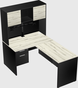 L-shaped office desk