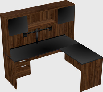 L-shaped office desk
