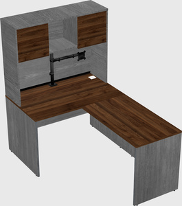 L-shaped office desk