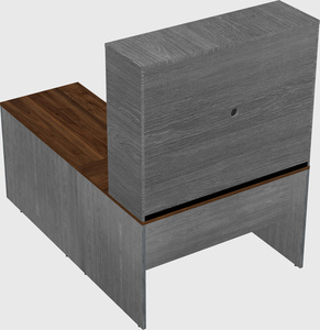 L-shaped office desk