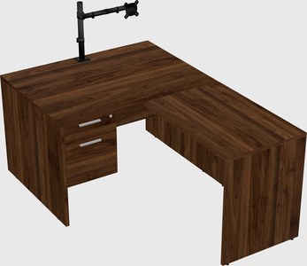 L-shaped office desk