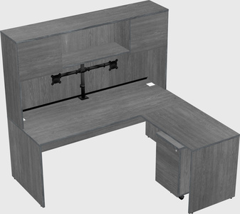L-shaped office desk