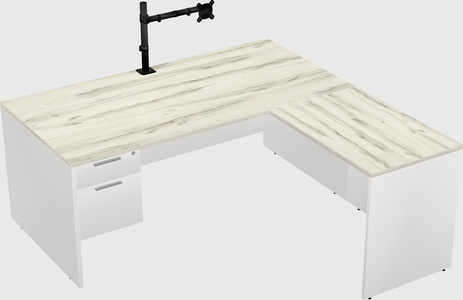 L-shaped office desk
