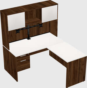 L-shaped office desk