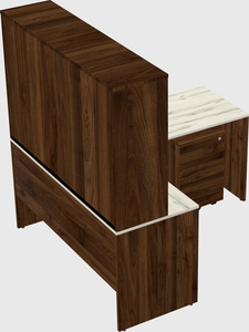 L-shaped office desk