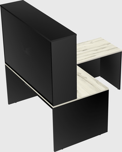 L-shaped office desk