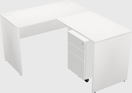 L-shaped office desk