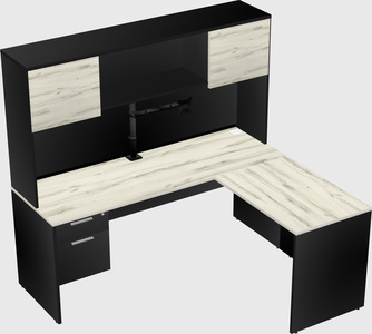 L-shaped office desk