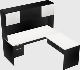 L-shaped office desk
