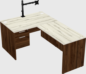 L-shaped office desk