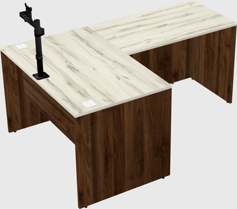 L-shaped office desk