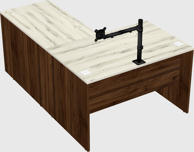 L-shaped office desk