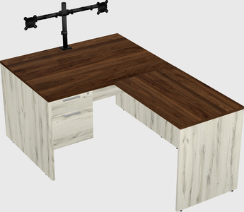 L-shaped office desk