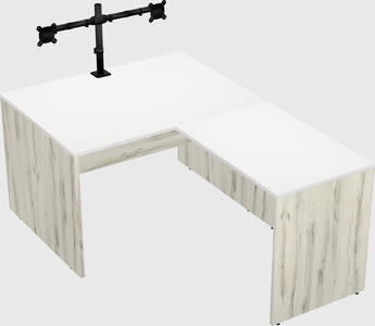 L-shaped office desk