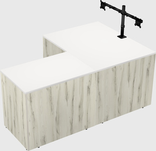 L-shaped office desk