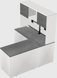 L-shaped office desk