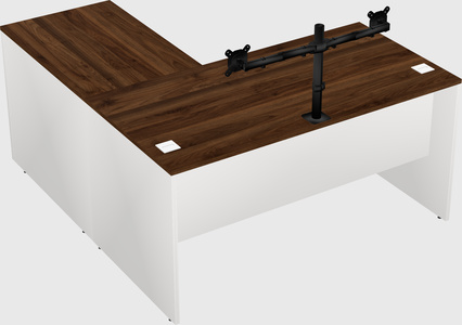 L-shaped office desk