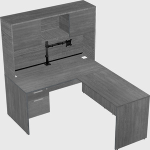 L-shaped office desk