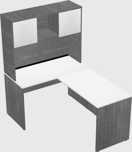 L-shaped office desk