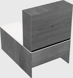 L-shaped office desk