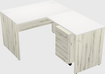 L-shaped office desk