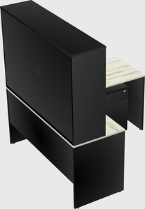 L-shaped office desk