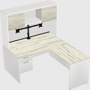 L-shaped office desk