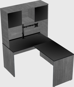 L-shaped office desk