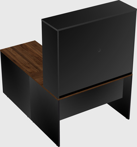 L-shaped office desk