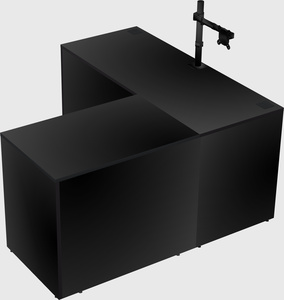 L-shaped office desk