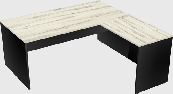 L-shaped office desk