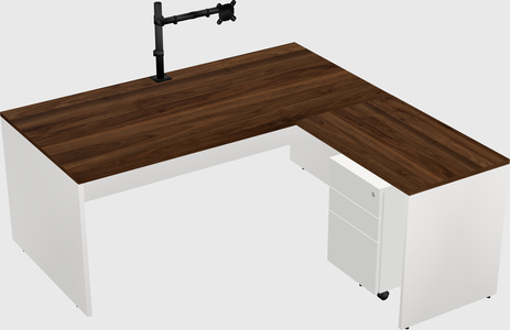 L-shaped office desk