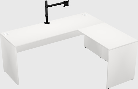 L-shaped office desk
