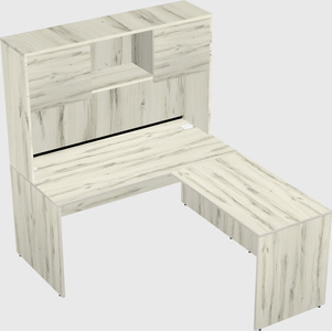 L-shaped office desk