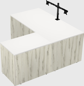 L-shaped office desk
