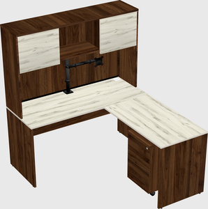 L-shaped office desk