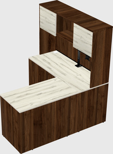 L-shaped office desk