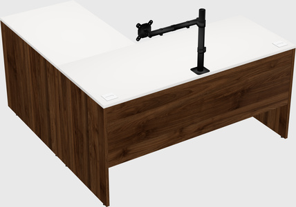L-shaped office desk
