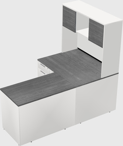 L-shaped office desk