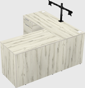 L-shaped office desk